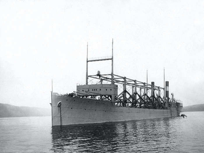 In 1918, the US Navy
