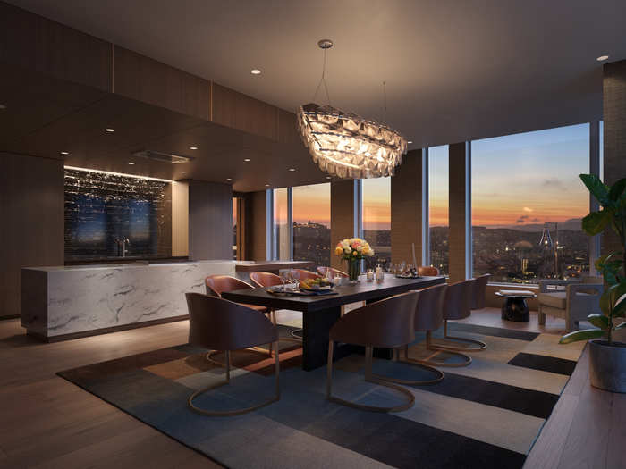 ... and a Penthouse Club on the 40th floor with panoramic views of the city and the bay.