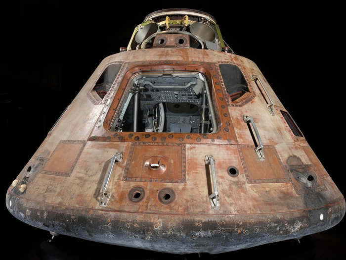 8. The command module from Apollo 11, the mission that led to the first humans on the moon