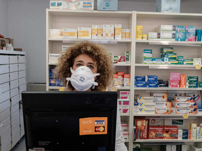 The pharmacy is still open. To ensure people had access to medication, the mayor paid for this chemist