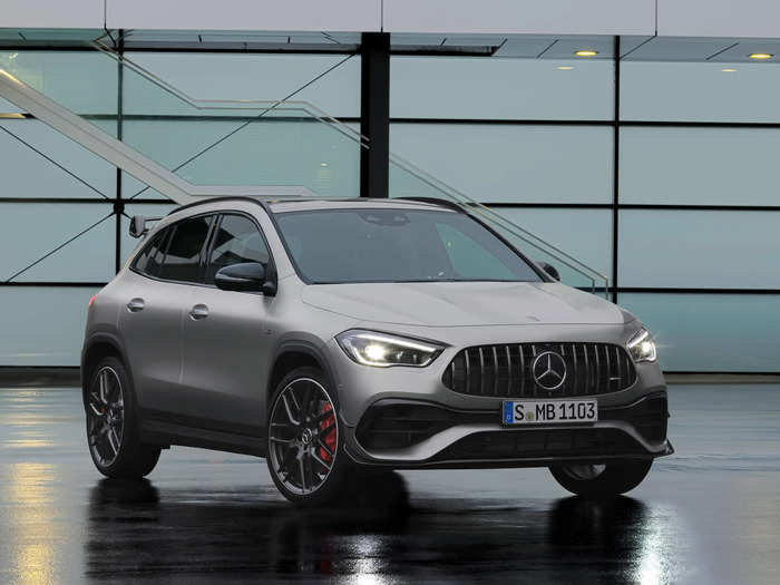 The hot SUV is equipped with what Mercedes calls the most powerful turbocharged four-cylinder engine found in a production car.