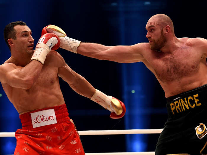 In the biggest showdown of his career, Fury beat Klitschko in front of 55,000 people in the Esprit Arena in Düsseldorf, Germany. This came as a shock to many since Klitschko was the clear favorite going into the fight.