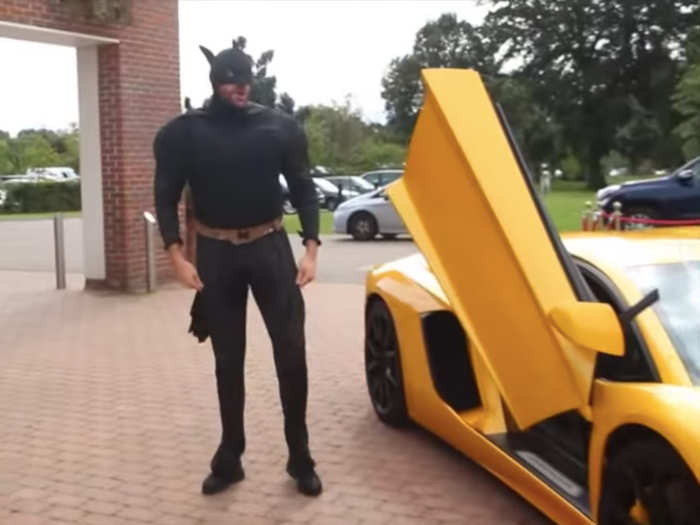 Outside the ring, Fury was known for his attention-grabbing antics. At a press conference before the Klitschko fight, the "Gypsy King" arrived in a flashy Lamborghini, wearing a Batman costume.