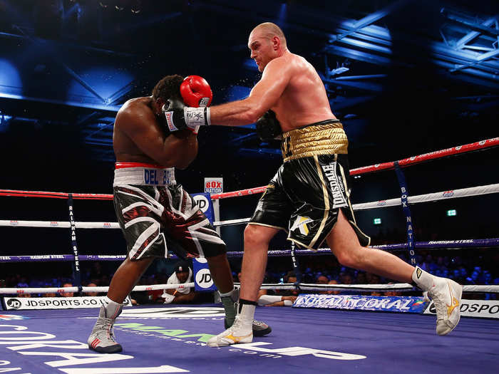 In 2014, Fury beat Dereck Chisora to win three minor titles. But he was more focused on another fight. At the press conference after he said: "Wladimir Klitschko, I