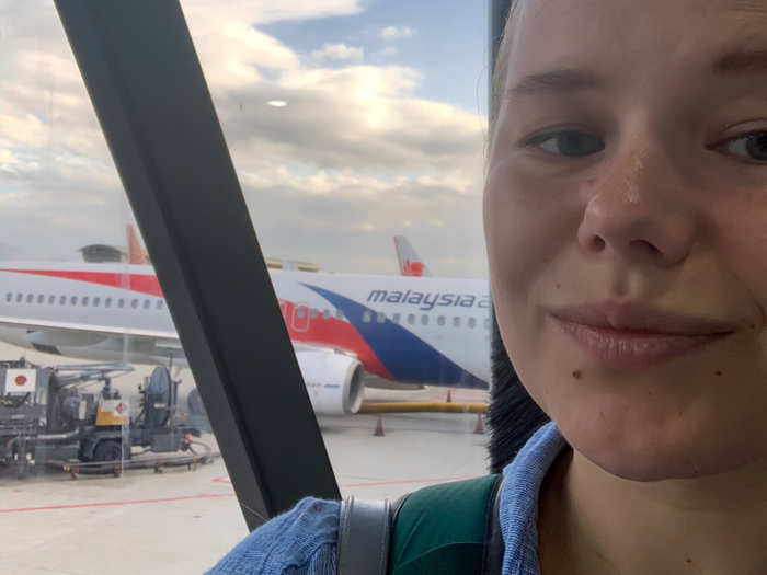 Malaysia Airlines boards planes back to front, starting with Zone D. As a result, I was one of the first people to get on the flight, which boarded quickly.