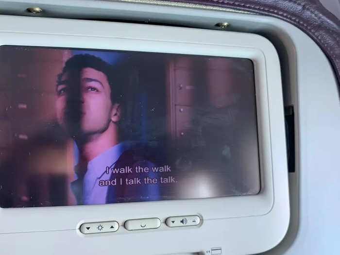 After the coffee, I turned my attention back to in-flight entertainment. Malaysia Airlines featured back-of-seat screens and a wide selection of movies, including recent hits like 2019