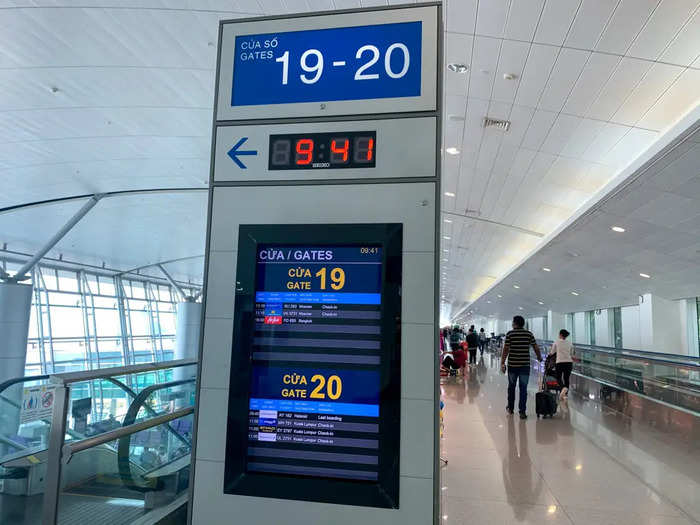 Fortunately, the Ho Chi Minh City airport has a lot of electronic signs indicating what flights are taking off from what gates, even if they do not always announce changes in English.