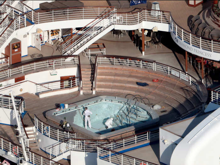 Health experts criticized the decision to keep people quarantined on the ship.