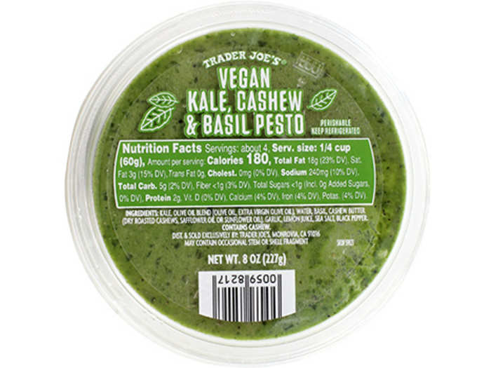 Vegan Kale Cashew and Basil Pesto