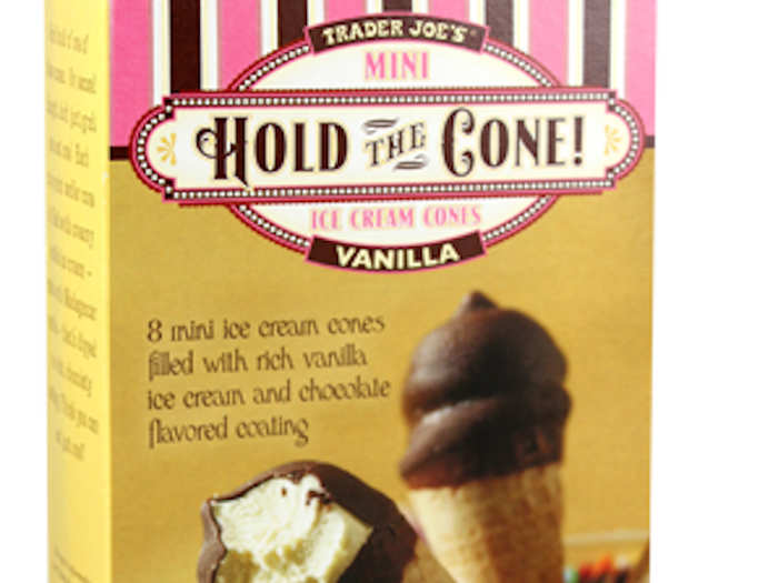 Hold the Cone! Mini Vanilla Ice Cream Cones