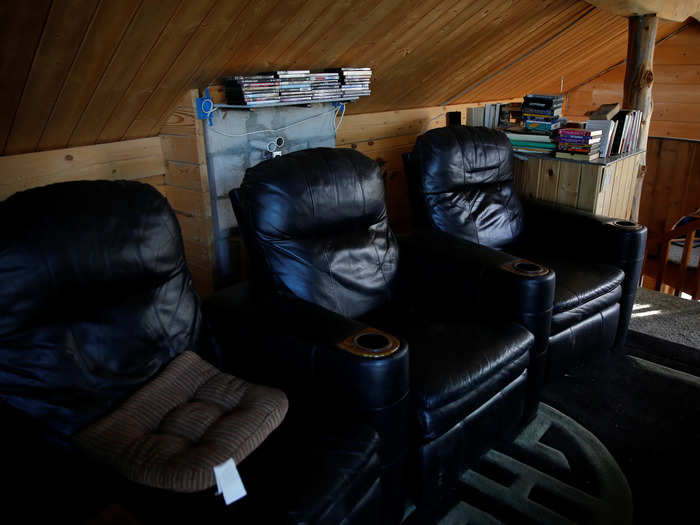 The log cabins and main wooden lodge are also for recreational use. Vacationers stay in cabins, and the "resort-like" lodge can become a community center in case of disaster.