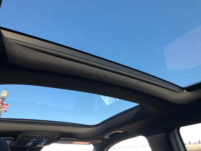 The dual-pane, panoramic sunroof is a $1,500 option.