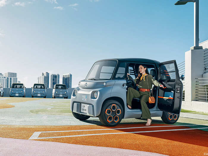 Approximately $6,600 buys an Ami outright. You can order one online, and Citroën will deliver it to your door.