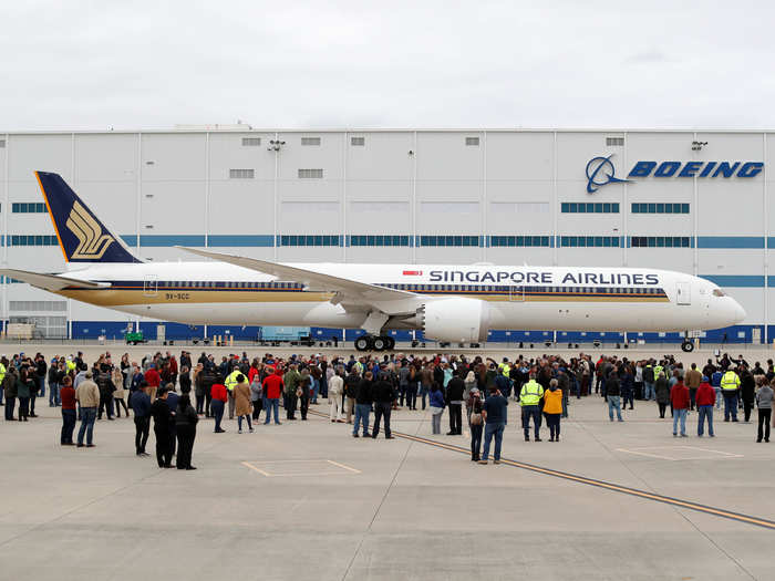 The first 787-10 was delivered to Singapore Airlines on March 25, 2018, and the full Dreamliner family was operating passenger flights all over the world soon after.