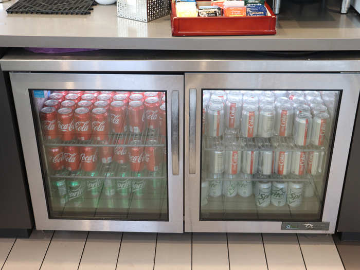 Refrigerated soft drinks...