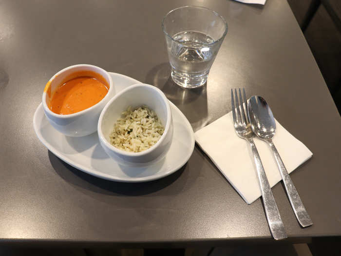 After a quick taste test, I was pleasantly surprised at the quality of the food, especially the tomato soup.