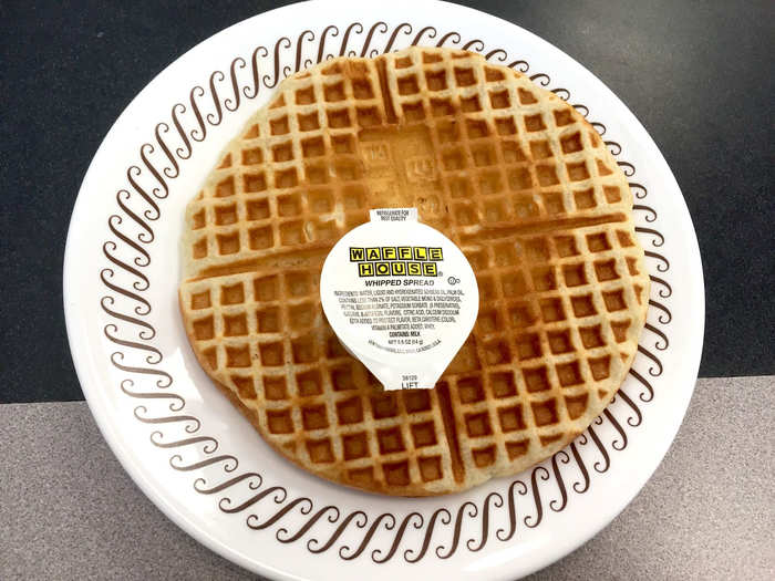 Next, she served us our waffles, so that we