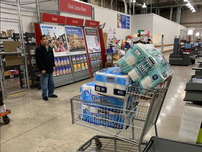 Retired telecommunications worker Duane Tanouye, who took photographs of the  Honolulu Costco store that were shared by Reuters, said that the line outside the store was 200-people deep.