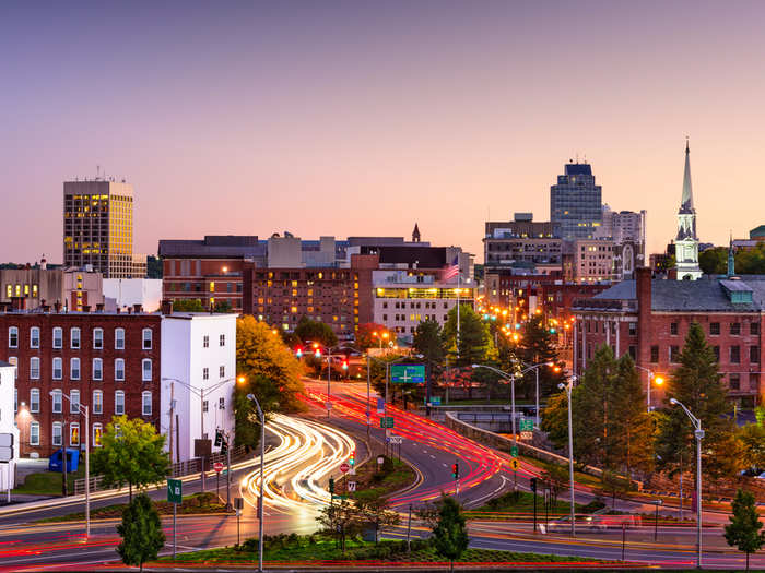 1. Worcester, Massachusetts