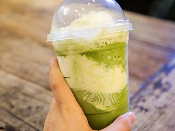 The Lucky Leprechaun Frappuccino was created for St. Patrick