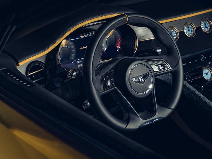 Each Bacalar also comes with a unique clock and an Alcantara-wrapped steering wheel.