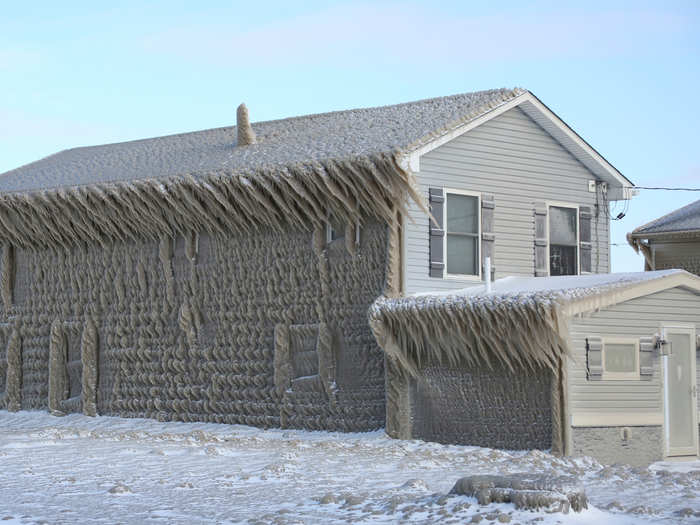 Local Ed Mis told WGRZ reporter Karys Belger that he had to break into the front of his own house.