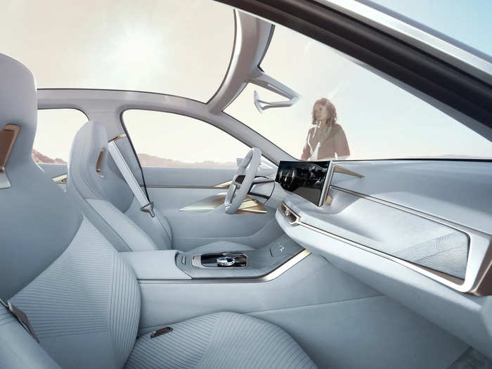 The BMW Concept i4 also produces different sounds depending on the driving mode that