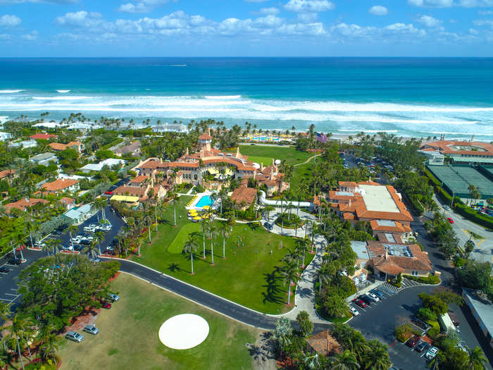 Trump also owns three homes in Palm Beach, Florida, that are worth a collective $36 million, according to Forbes.