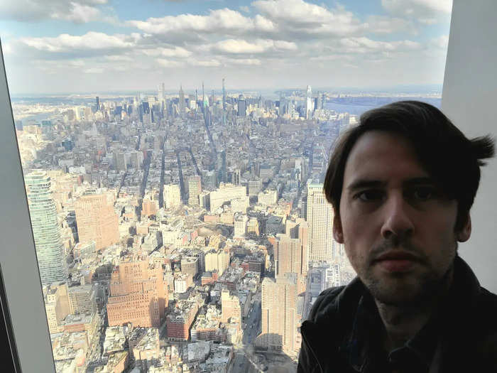 I had to take some selfies while I was so high in the NYC skyline. Here