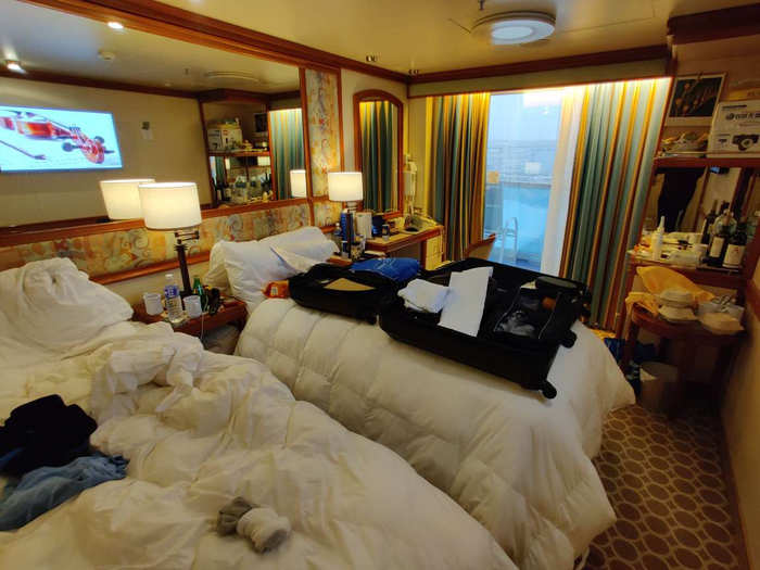 Christoph and Fehrenbacher shared a small cabin on board the Diamond Princess, so they were happy to have their own apartments at Travis Air Force Base.