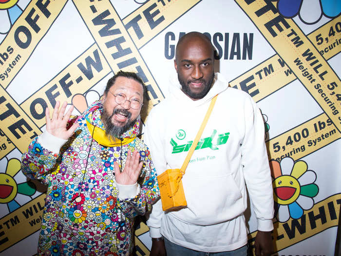 The year 2017 was monumental for Abloh: he announced a collaborative exhibition with artist Takashi Murakami at the Gagosian, opened his first New York store, collaborated with Warby Parker and Jimmy Choo, and released a shoe with Nike.