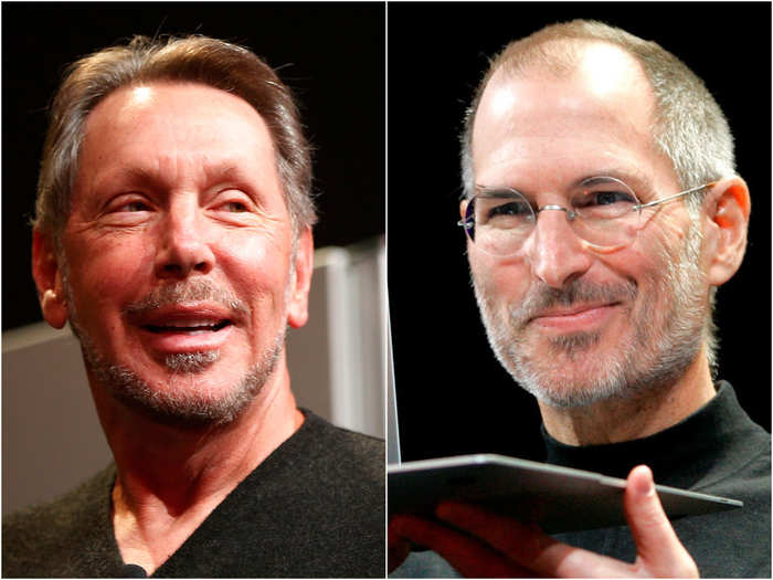 Larry Ellison and Steve Jobs