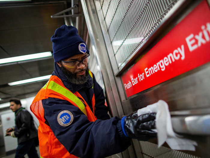 New York announced on March 4 that it would be doing a deep clean of its subway systems and public transit vehicles daily...