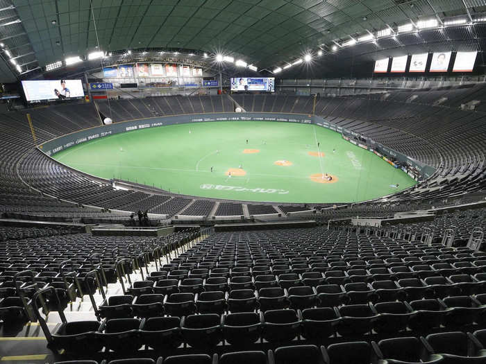 Stadiums are also affected. Japan