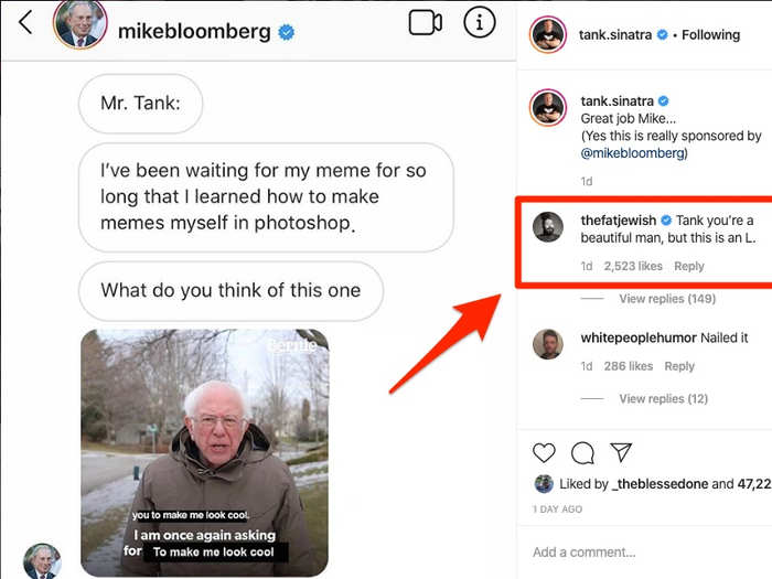 Bloomberg even funded an unconventional meme campaign on Instagram.