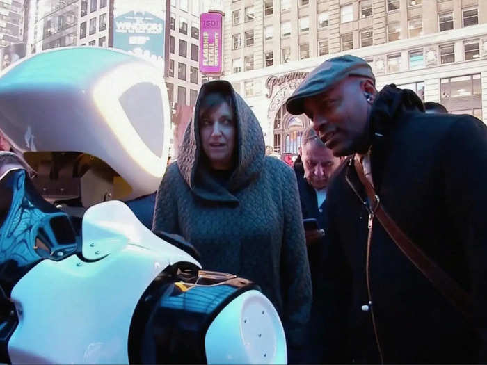 Days later, Promobot was spotted in Bryant Park asking people to fill out the same survey.