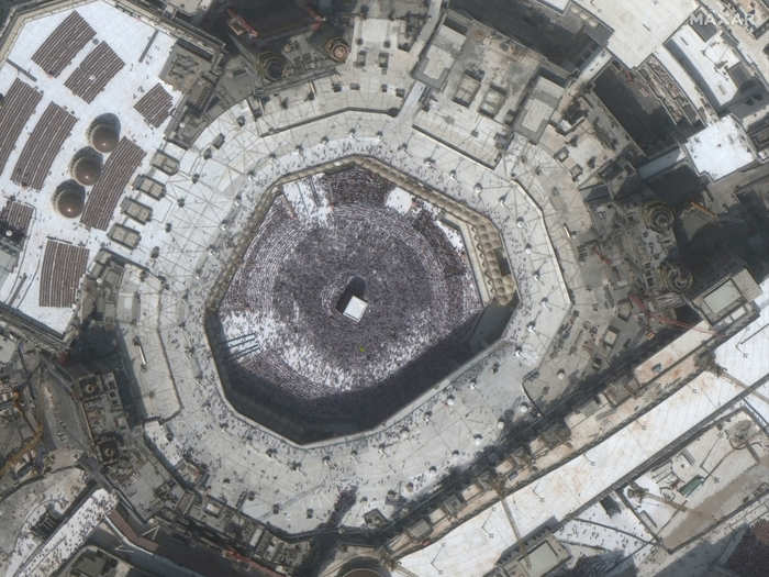 Another landmark heavily affected by coronavirus fears is the Grand Mosque, or Masjid al-Haram, in Mecca — one of the centers of Muslims