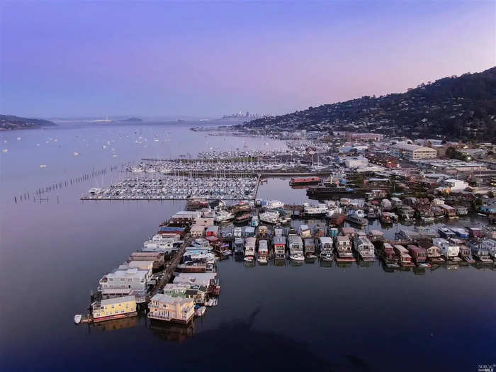 The floating home community in the area consists of more than 400 boats.