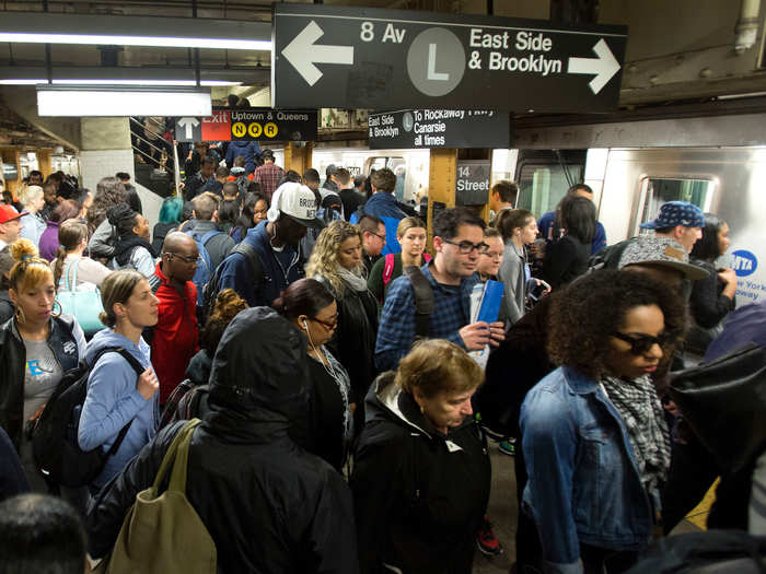 Experts also advise not using your phone on the subway to protect it from germs.