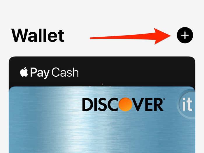 To use Apple Pay, all you need is a debit or credit card connected to your wallet, which you can add through the plus sign at the top right.