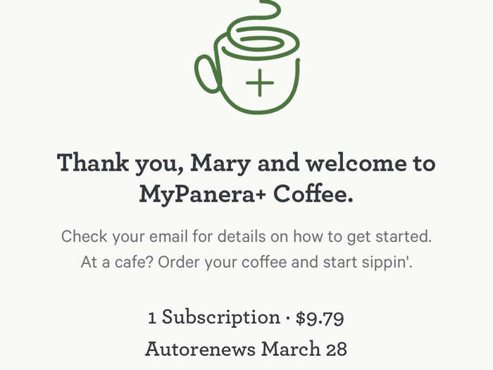 Including taxes, the subscription was just under $10, an extremely reasonable price for a month of coffee (including iced coffee!).