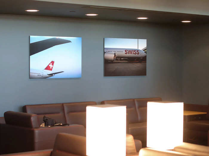 And photos of its aircraft hanging on the lounge walls,...