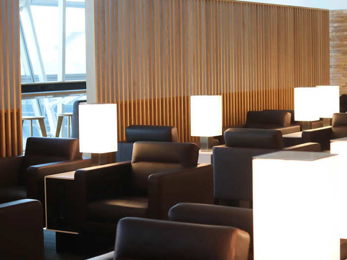 Each seating pair also features a lamp for more light when the sun goes and the natural lighting fades.