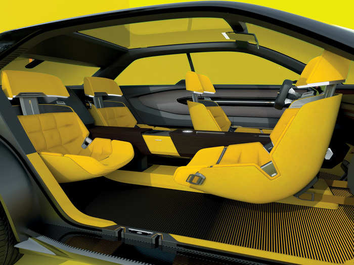 The rear seats also slide backward to take advantage of the extra room.