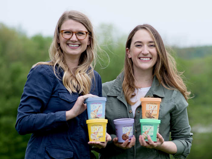 Katy Flannery and Gwen Burlingame, cofounders of Beckon ice cream