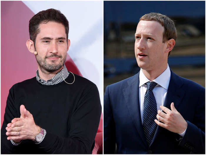 Mark Zuckerberg and Kevin Systrom