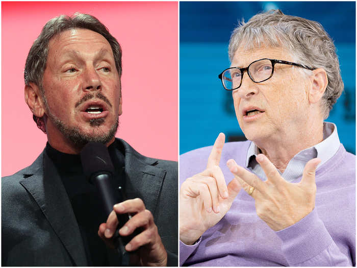 Larry Ellison and Bill Gates