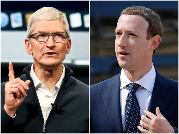 Tim Cook and Mark Zuckerberg