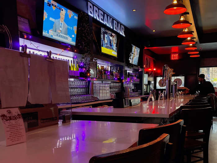 In addition to jilted lovers, Break Bar brings in a steady stream of young professionals and regularly hosts corporate events, celebrity meet-and-greets, and office happy hours.