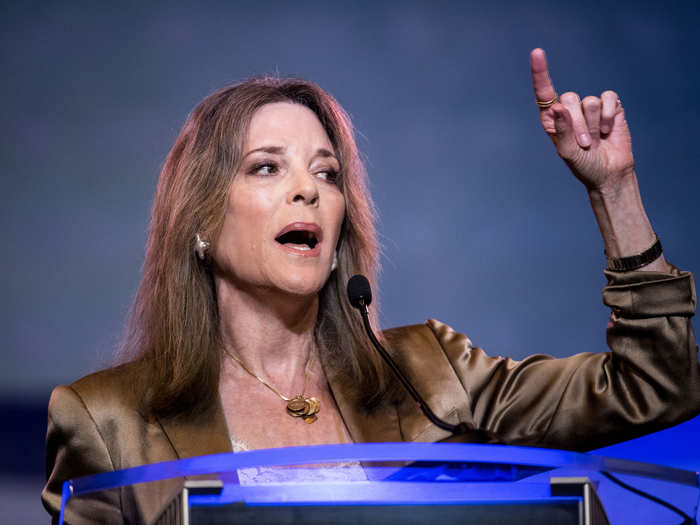 Self-help guru Marianne Williamson endorsed Sanders on Feb 23.